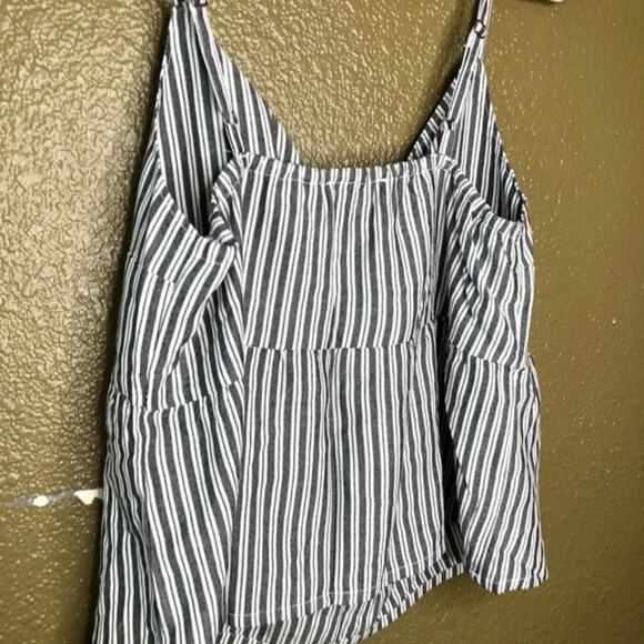 Hollister Womens Top Size S White Striped Sleeveless Casual Wear Camisole - Picture 8 of 9